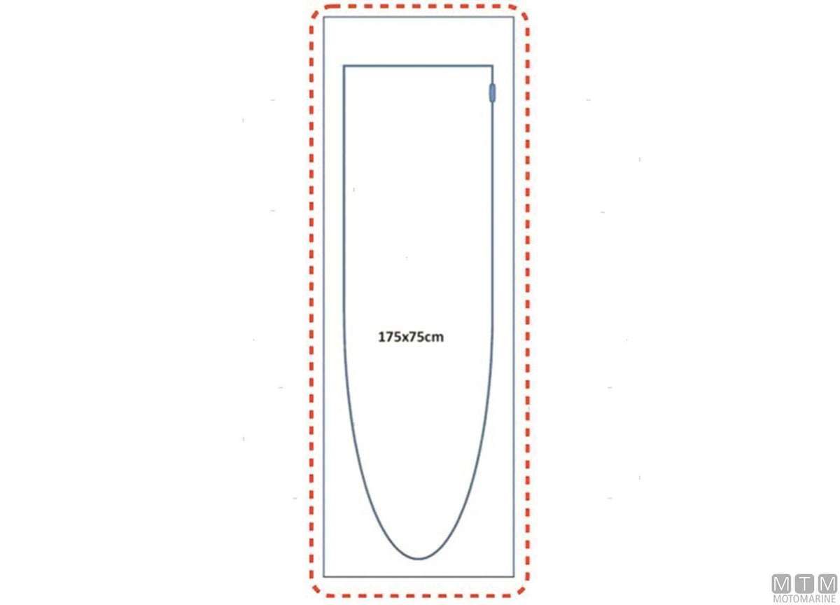Door for cover tarpaulins 70x30 cm - original photo Motomarine Srl