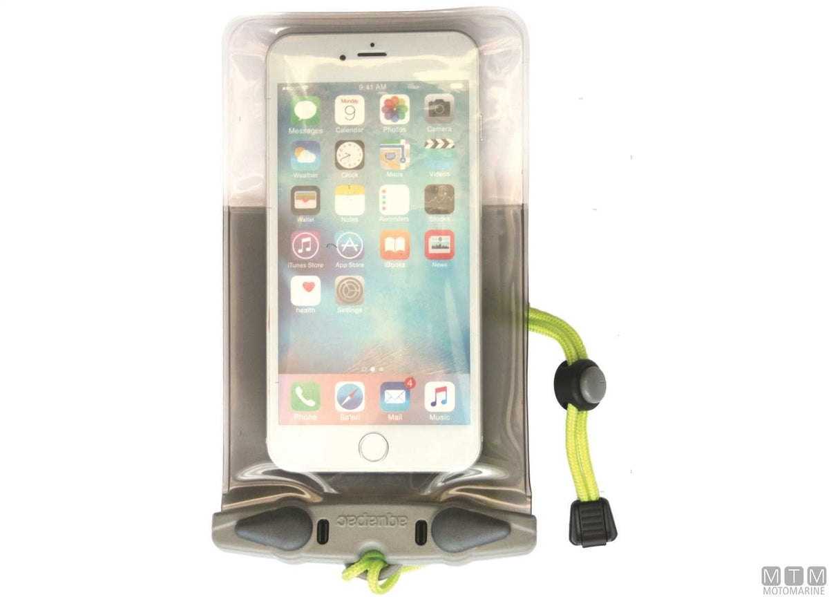 Aquapac waterproof phone case 353 green - original photo Motomarine Srl