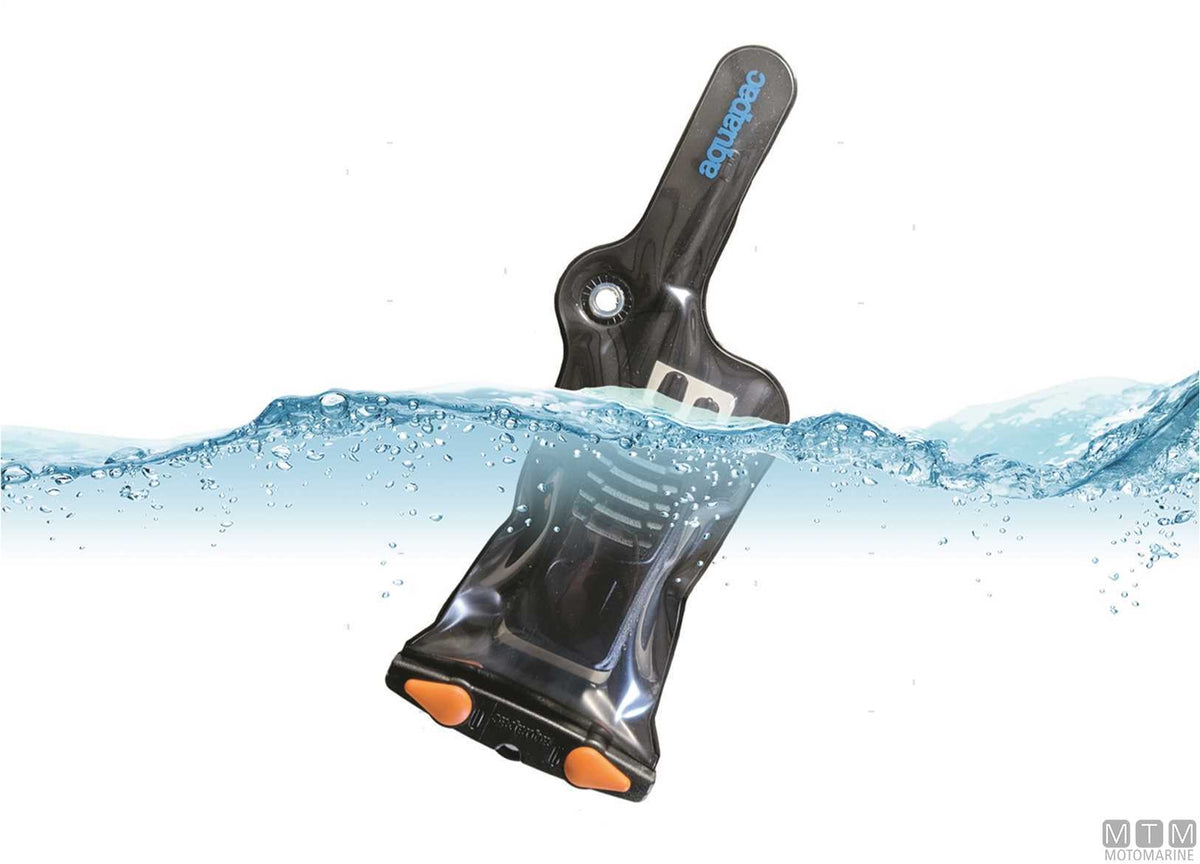 Aquapac waterproof case VHF mini 208 - original photo Motomarine Srl