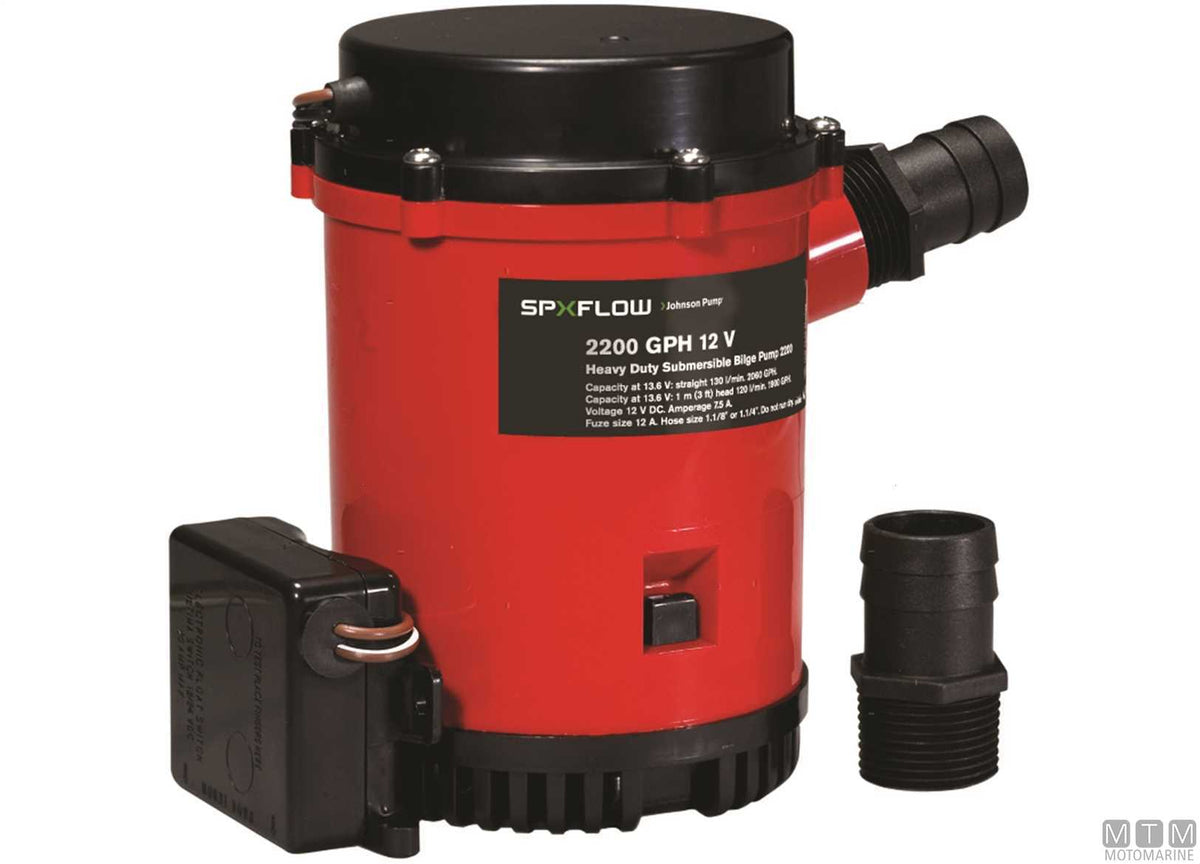 Automatic bilge pump Johnson Ultima 2200 24 V - original photo Motomarine Srl