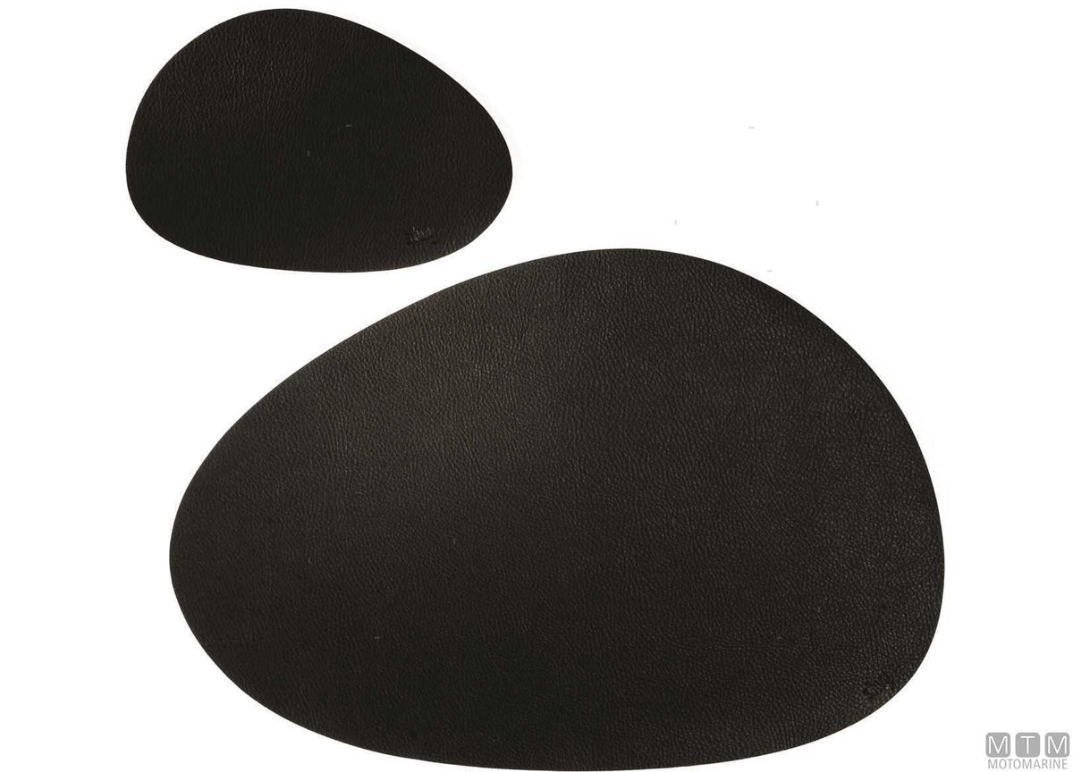 Set of 2 Silwy metallic coasters anthracite - original photo Motomarine Srl