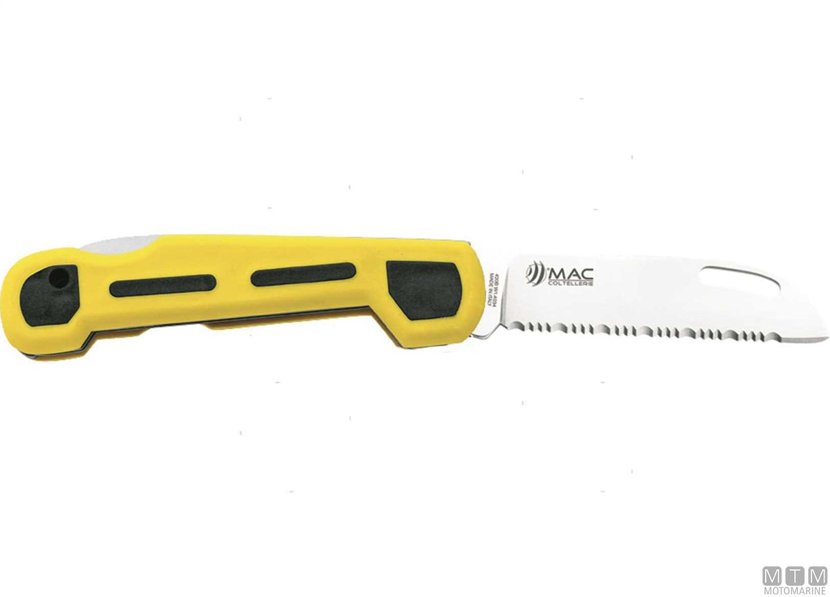 MAC SKIPPY-Y yellow folding knife, 6.5 cm blade - original photo Motomarine Srl