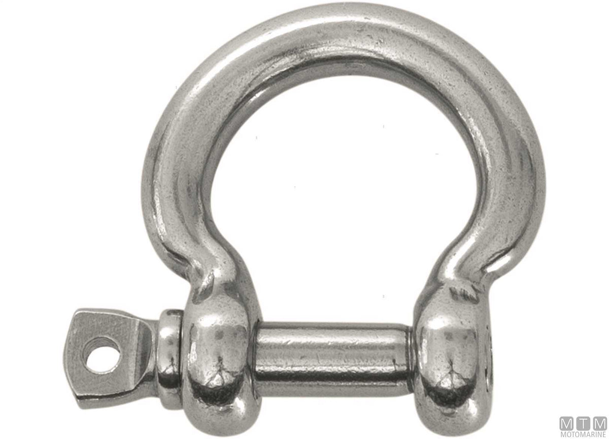 Omega shackle Ø8 mm AISI 316 stainless steel - original photo Motomarine Srl
