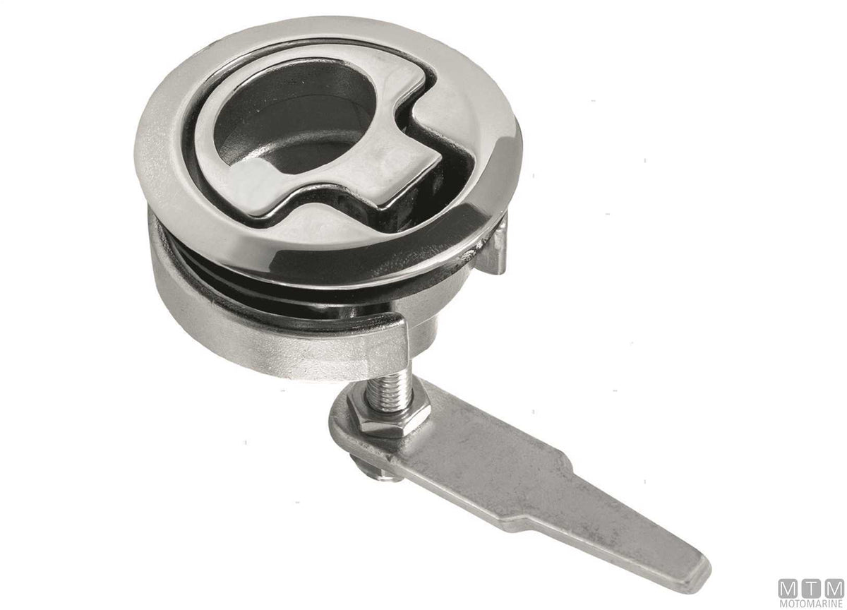 Roca compression latch Ø76 mm with angled lever stainless steel - original photo Motomarine Srl