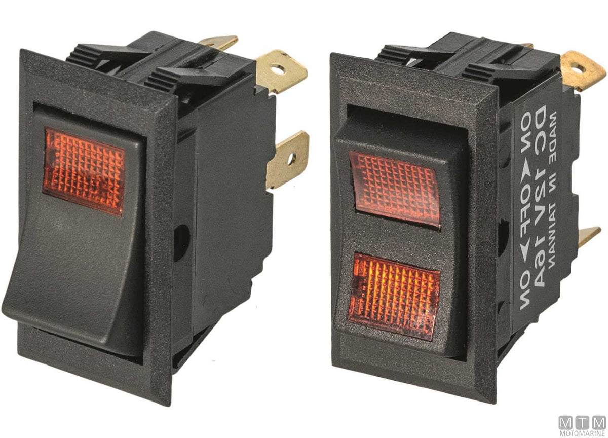 Cole 2Light rocker switch ON-OFF-ON 16 A 5 terminals - original photo Motomarine Srl