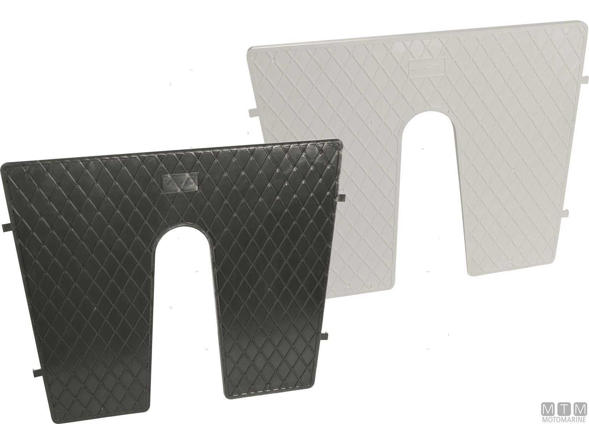Transom saver plate 450x360 mm in black plastic - original photo Motomarine Srl