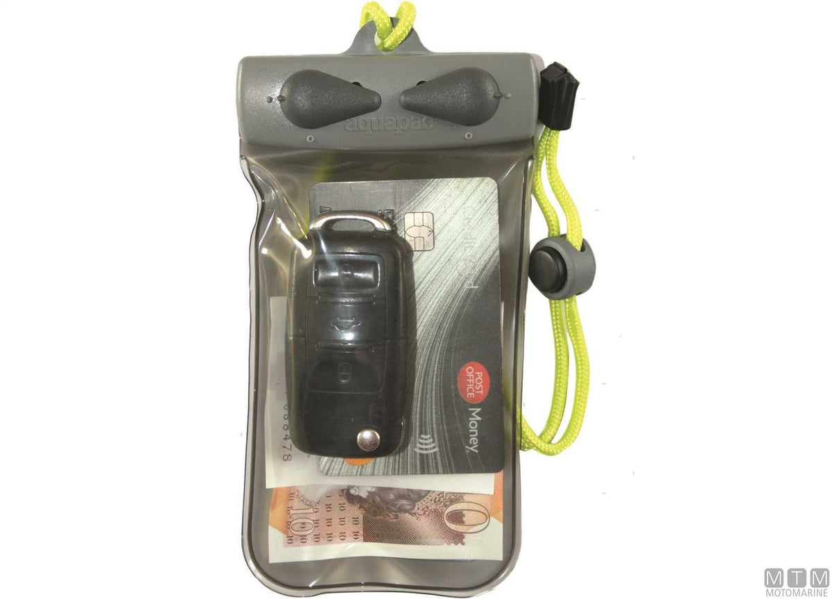 Aquapac Keymaster waterproof case for keys and cards grey - original photo Motomarine Srl