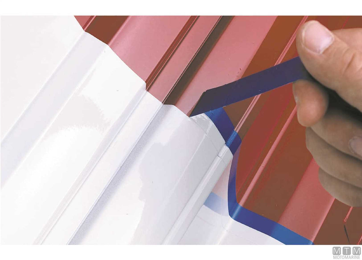 Coloured 3M Scotch 471 PVC tape blue H50 mm L33 m - original photo Motomarine Srl