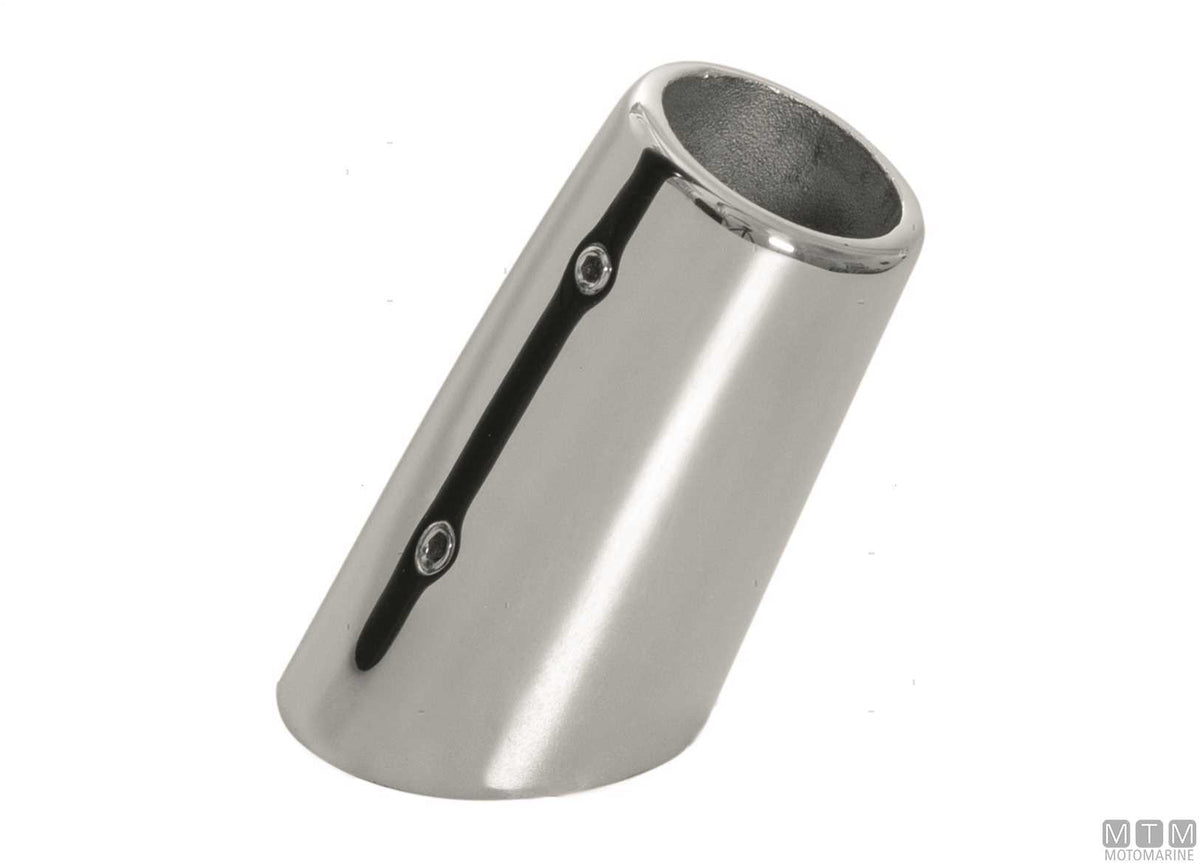Stanchion base 90° Ø25 mm stainless steel 316 - original photo Motomarine Srl