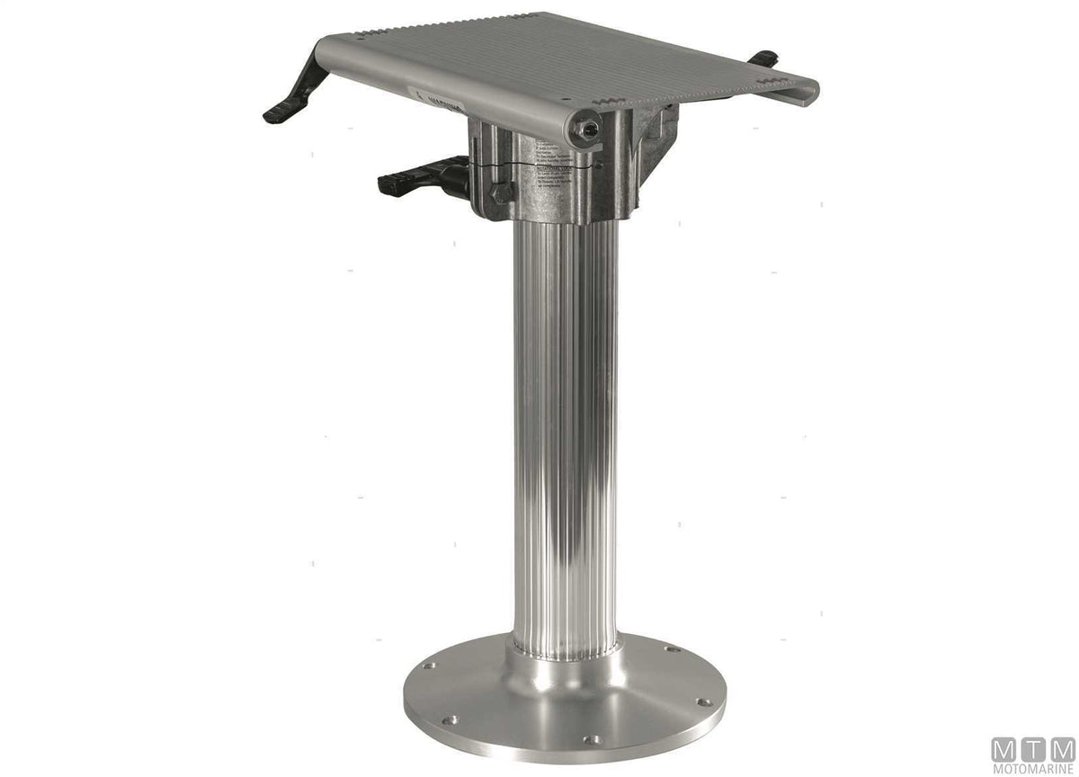 Garelick fixed seat support H610 mm in aluminium - original photo Motomarine Srl