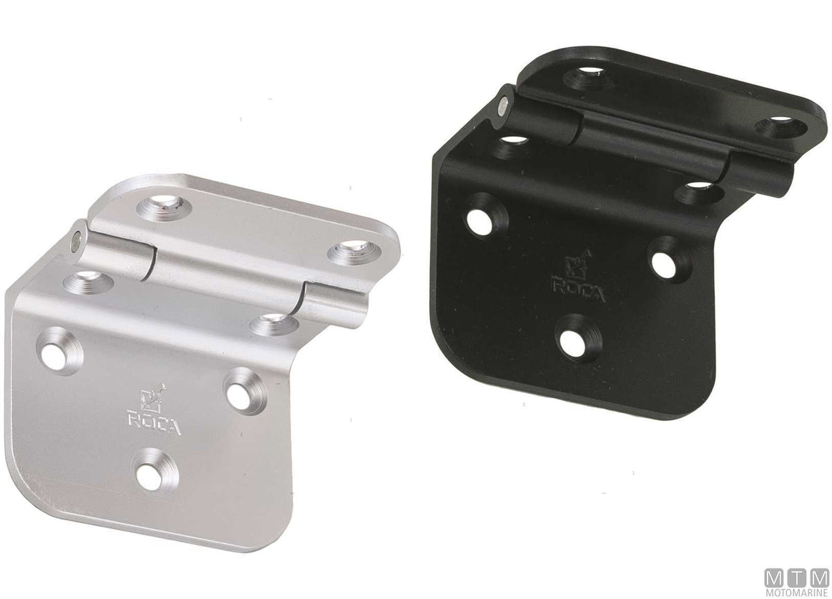 Roca hinge support 55x60 mm, satin aluminium - original photo Motomarine Srl