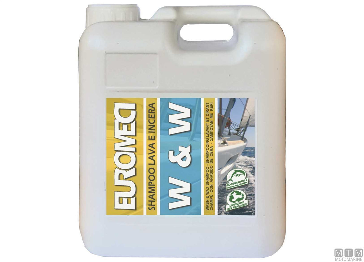 Cleaner and wax Euromeci W&W 1 l - original photo Motomarine Srl