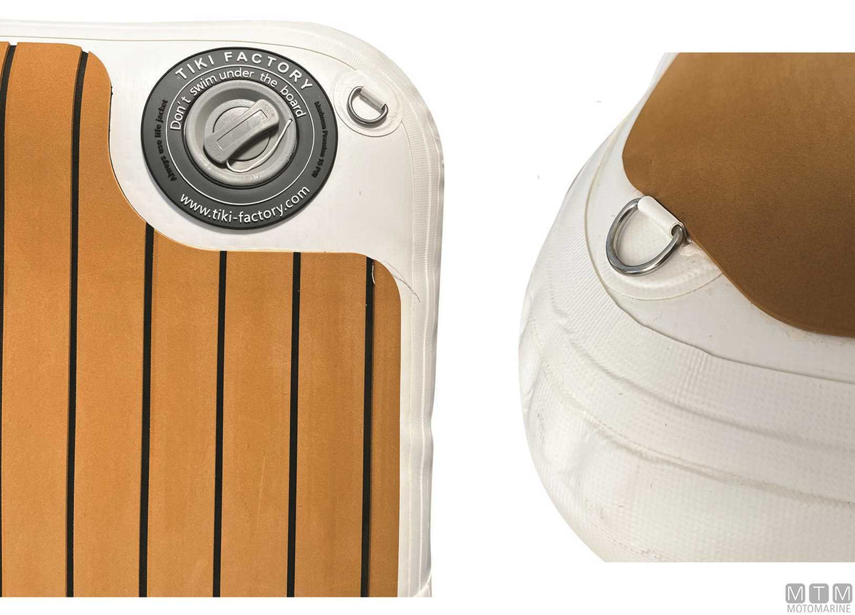 Inflatable Dropstitch fabric gangway, Tiki 250, L250 cm - original photo Motomarine Srl