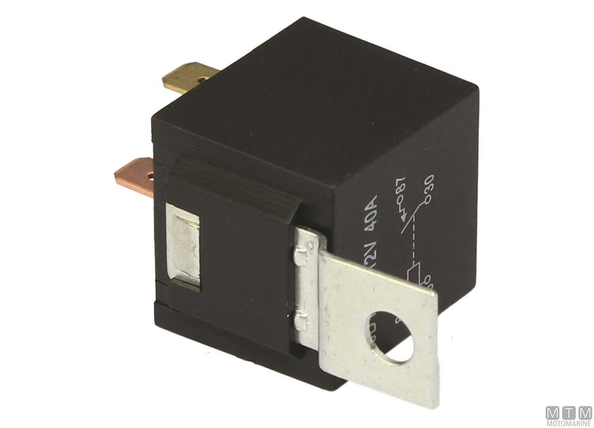 SPDT relay switch, 5-pin, 12V-30A - original photo Motomarine Srl