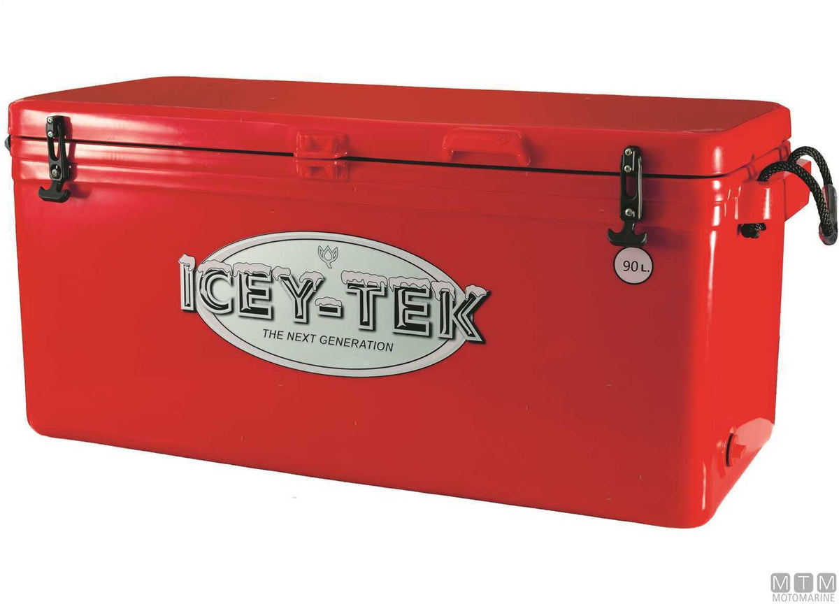 Iceytek 90 L icebox, red - original photo Motomarine Srl