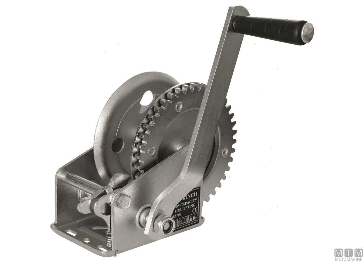 2-speed manual trailer winch pull 1100 kg - original photo Motomarine Srl