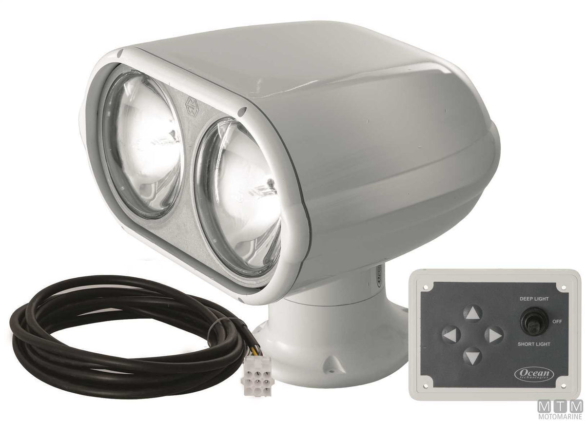 Halogen searchlight Ocean Double Eye 12RC 12V - original photo Motomarine Srl