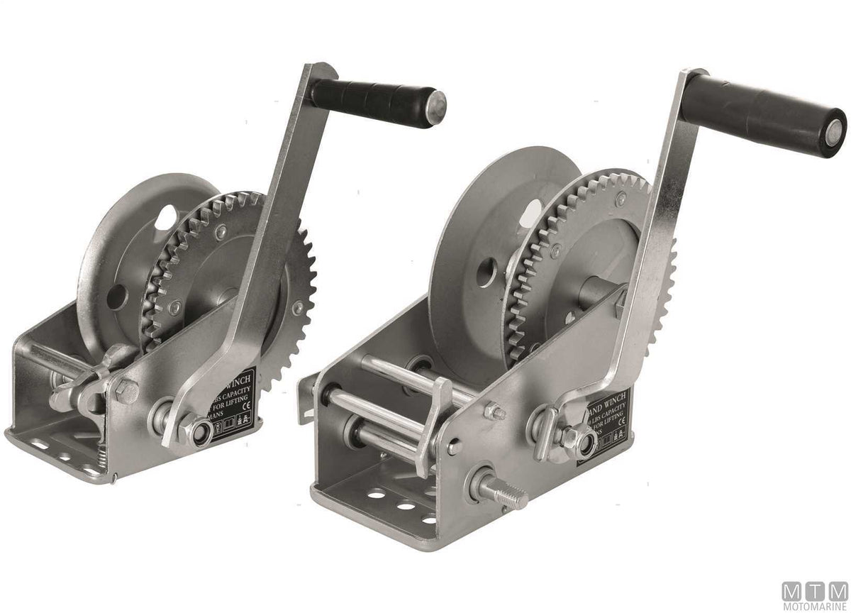 Manual trailer winch pull 540 kg - original photo Motomarine Srl