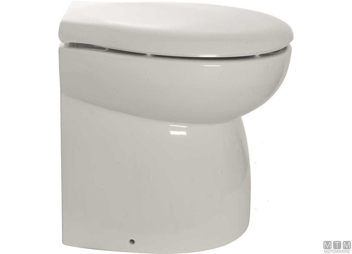 Ocean Luxury Silent low-profile electric toilet 12V - original photo Motomarine Srl
