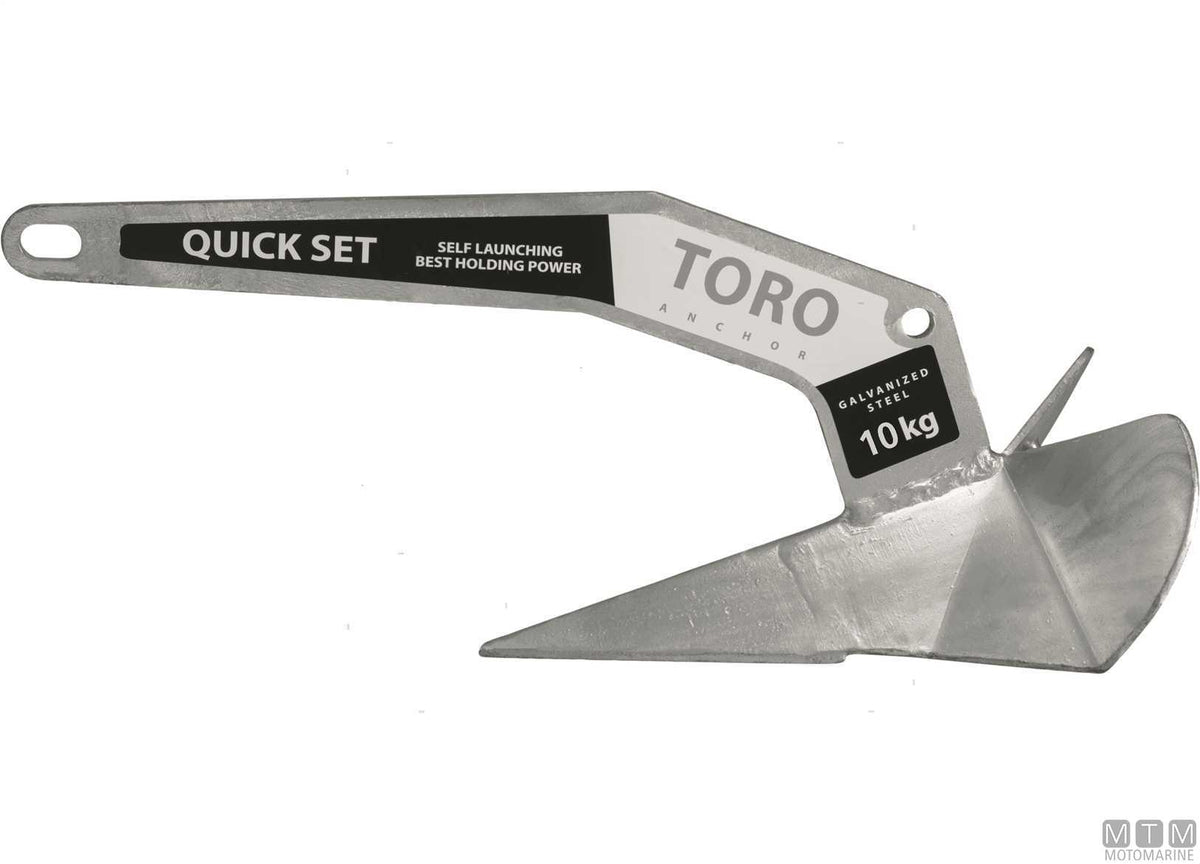 Toro anchor 6 kg, hot-dip galvanized steel - original photo Motomarine Srl