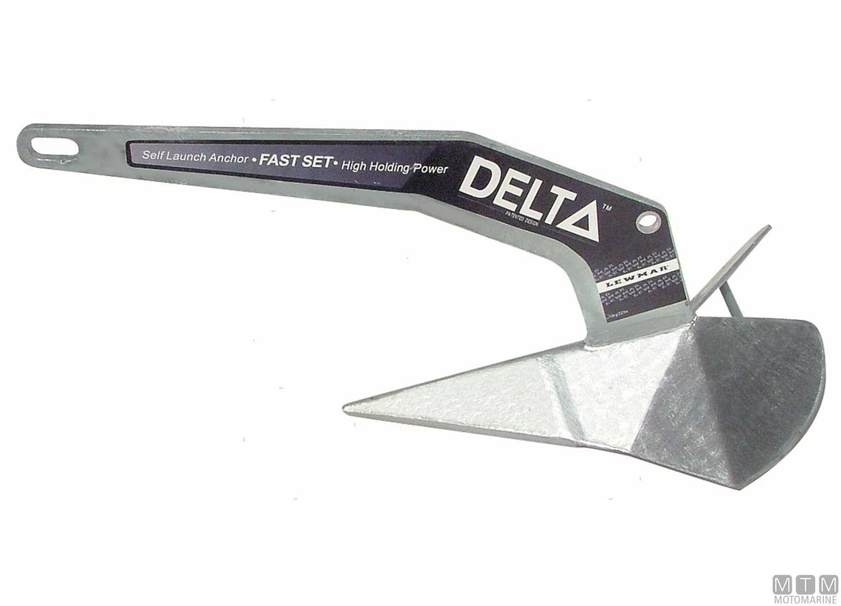 Delta anchor 40 kg hot-dip galvanized steel - original photo Motomarine Srl