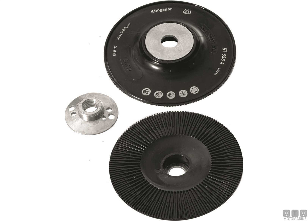 Backing pad for abrasive discs 150 mm - original photo Motomarine Srl