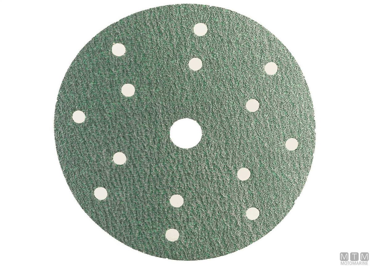Hook-and-loop abrasive disc GFZ P120 150 mm - original photo Motomarine Srl