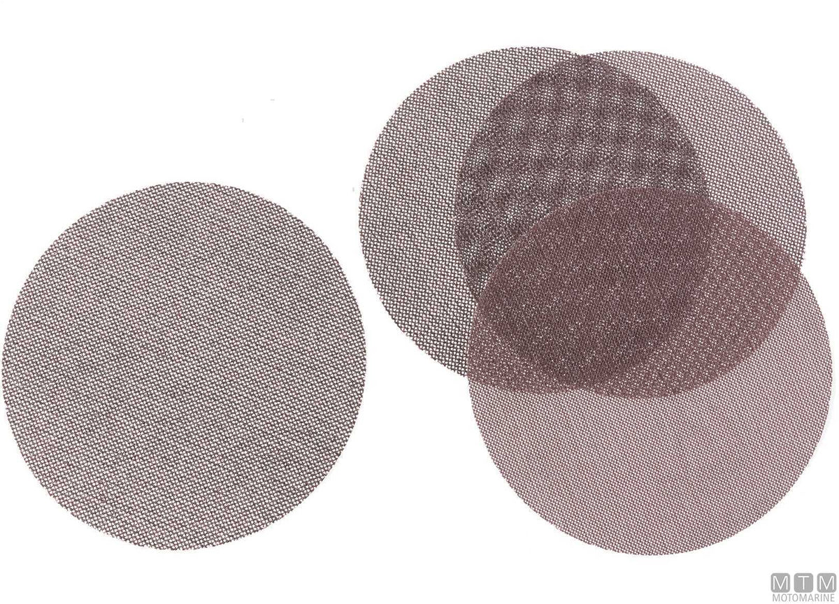 Hook-and-loop mesh abrasive disc HG P240 125 mm - original photo Motomarine Srl