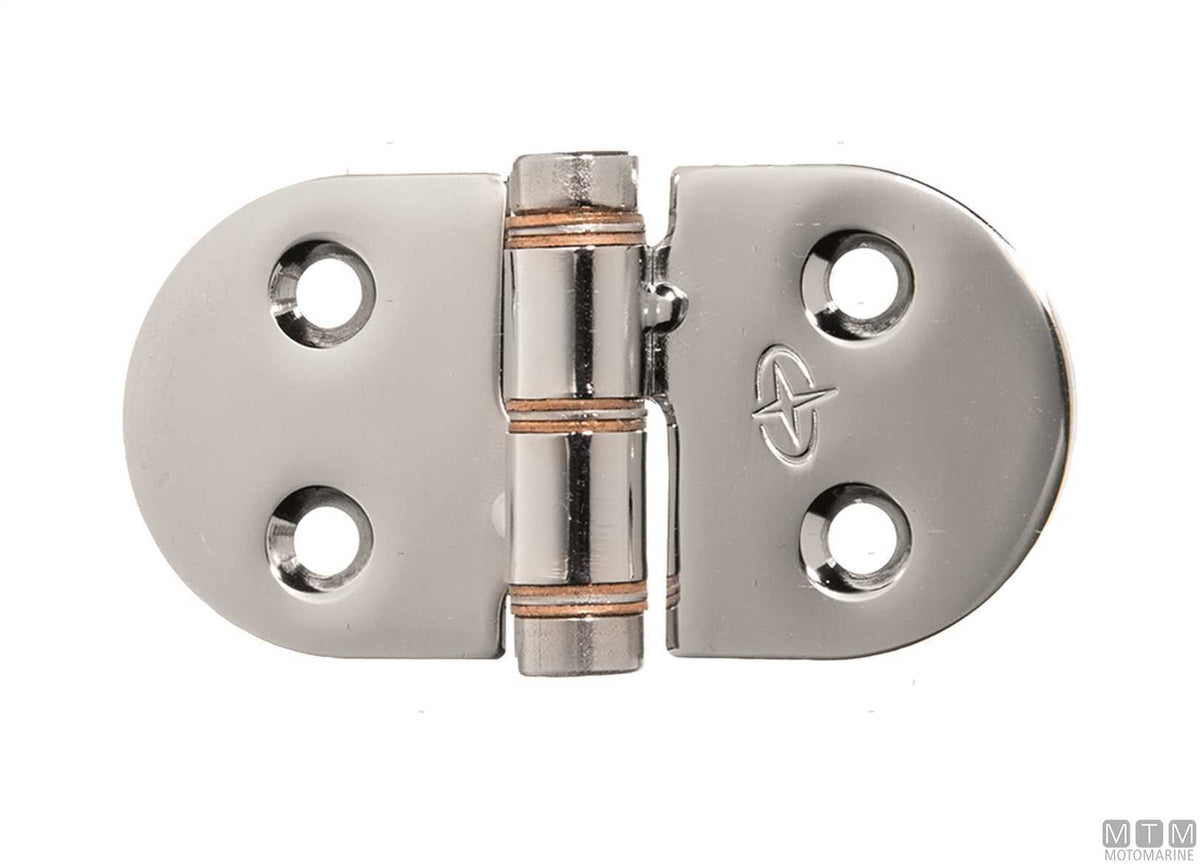 ROCA oval friction hinge 38x76 mm in stainless steel 316 - original photo Motomarine Srl