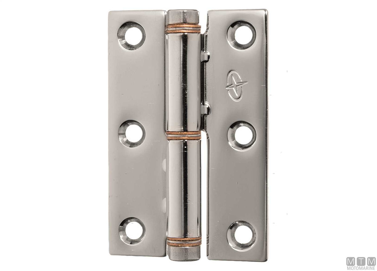 ROCA friction hinge 76x50 mm in stainless steel 316 - original photo Motomarine Srl