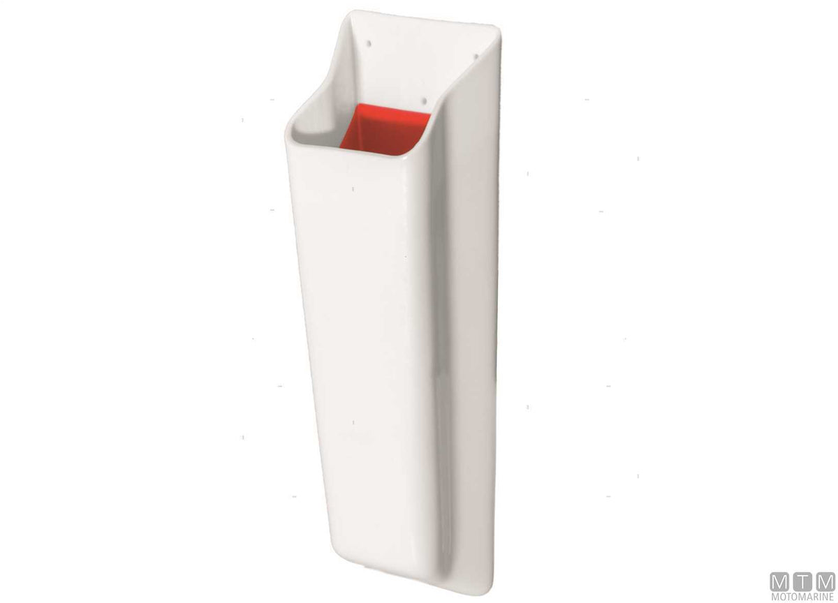 PVC winch handle pocket, 9x6 cm, H29 cm - original photo Motomarine Srl