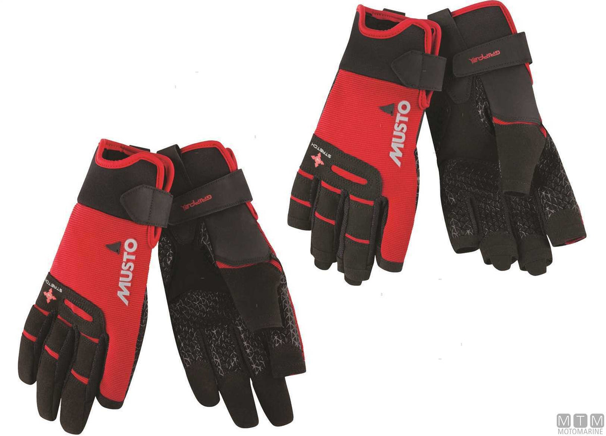 Musto Performance Winter Gloves 169 red XS - original photo Motomarine Srl