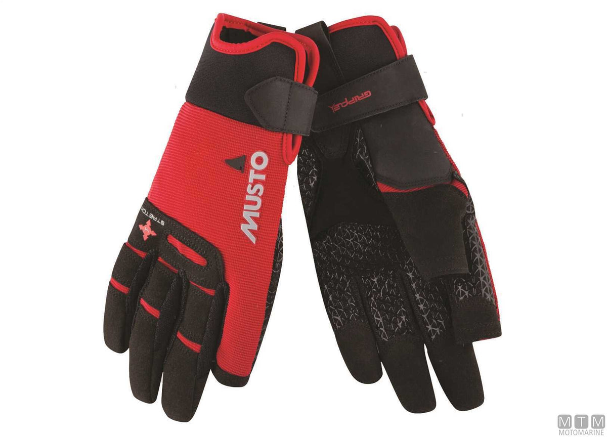Musto Performance 3/4 Gloves 169 red XL - original photo Motomarine Srl