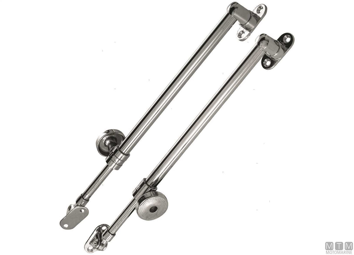 Right-hand stay 290/500 mm in chrome-plated brass - original photo Motomarine Srl