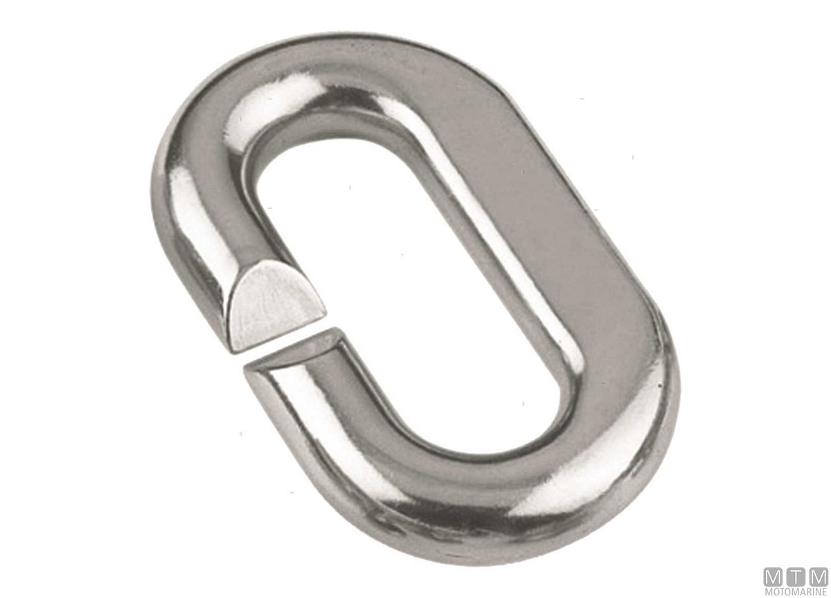 Chain connecting link Ø8 mm stainless steel 316 - original photo Motomarine Srl