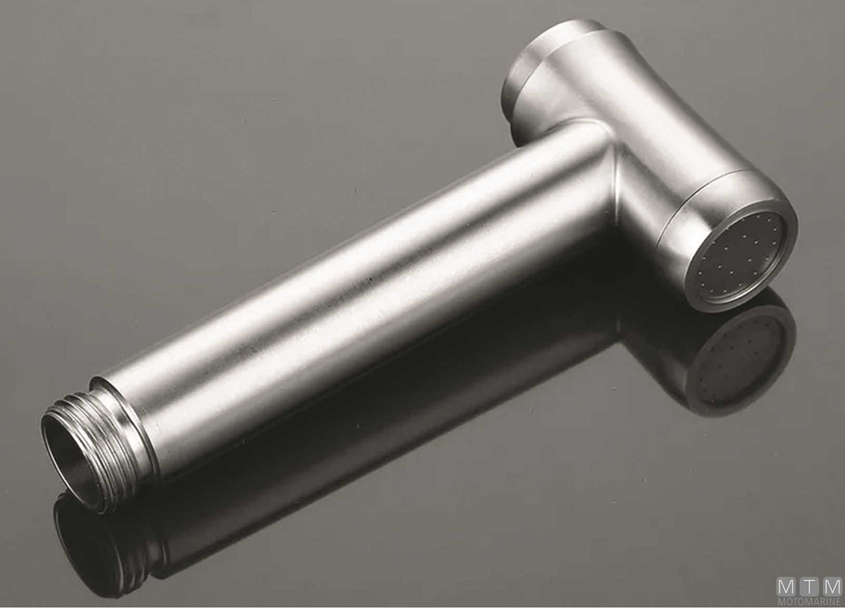 Push Button shower head stainless steel 18/8 - original photo Motomarine Srl