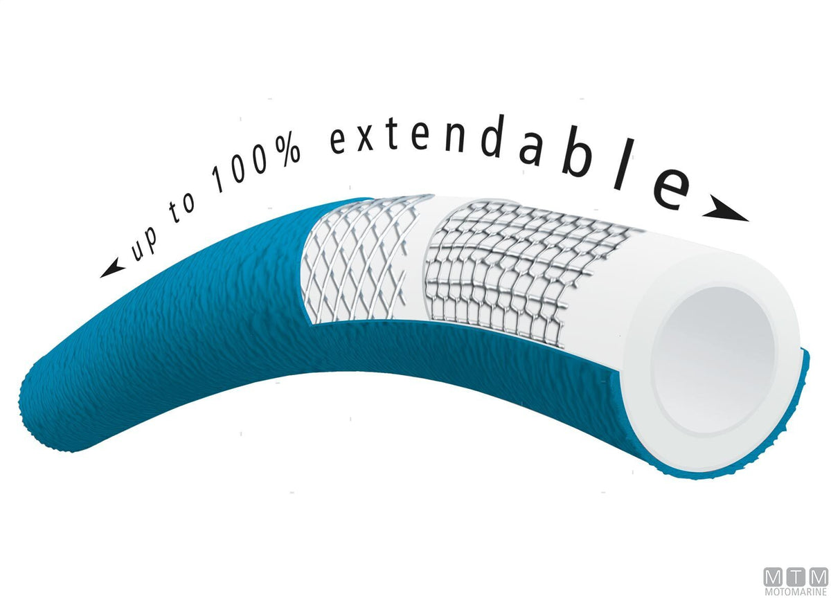 Expandable water hose Fitt Ikon 15 m - original photo Motomarine Srl