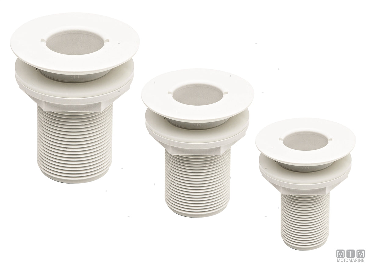 Trudesign recessed skin fitting threaded 3/4" - original photo Motomarine Srl