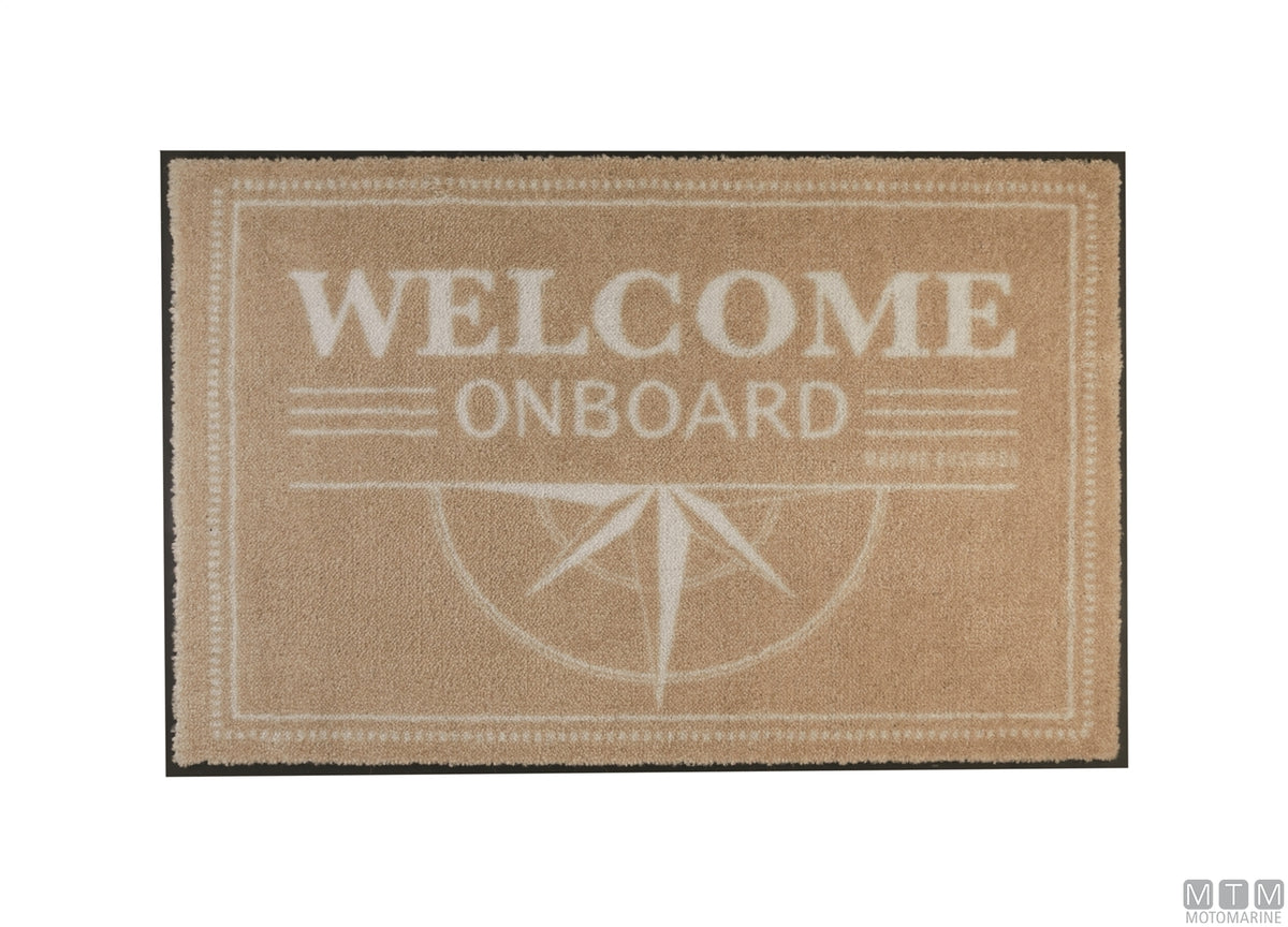 Rug MB Welcome blue 70x50 cm - original photo Motomarine Srl