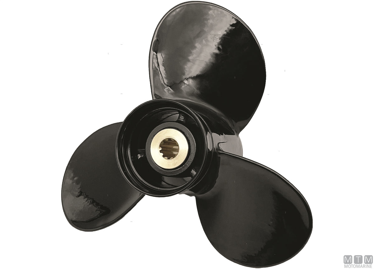 Alice propeller for Suzuki 3 blades aluminium 9 1/4x10 - original photo Motomarine Srl