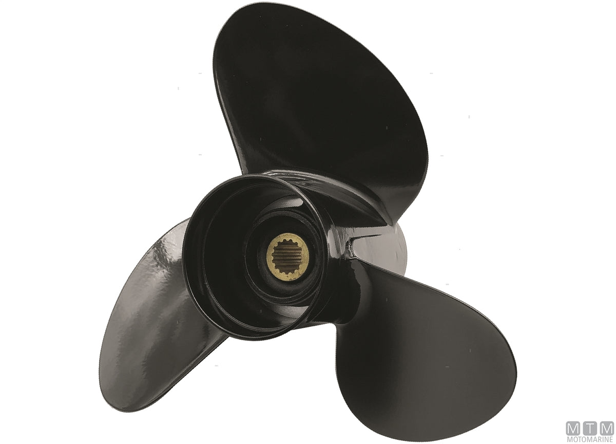 Alice propeller for Suzuki 3-blade aluminium 13"5/8x12 - original photo Motomarine Srl