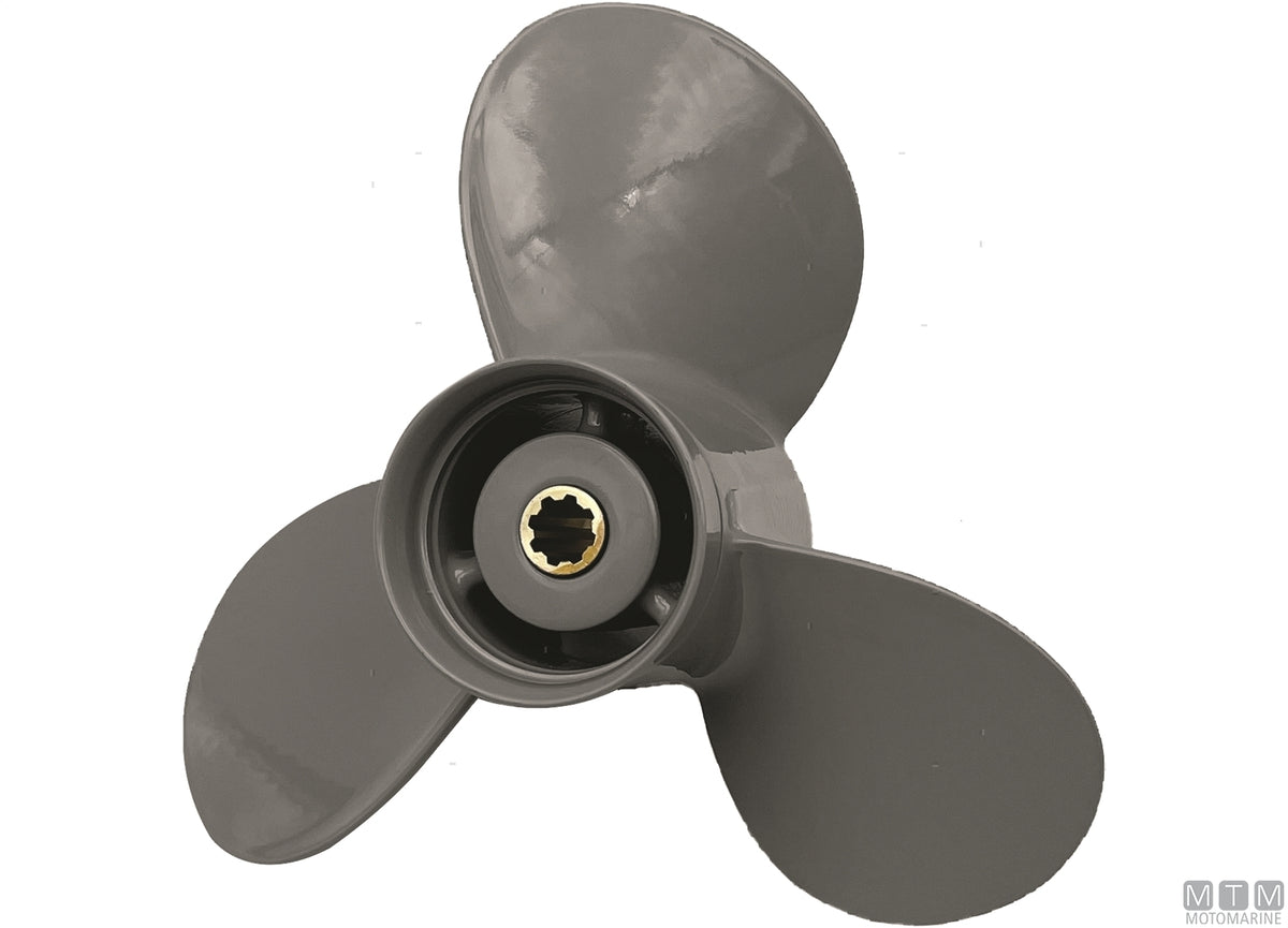 Alice propeller for Honda 3 blades aluminium 9 1/4x10 - original photo Motomarine Srl