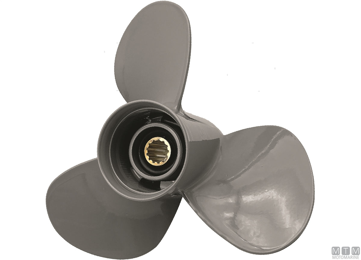 Alice propeller for Honda 3 blades aluminium 11 1/4x14 - original photo Motomarine Srl