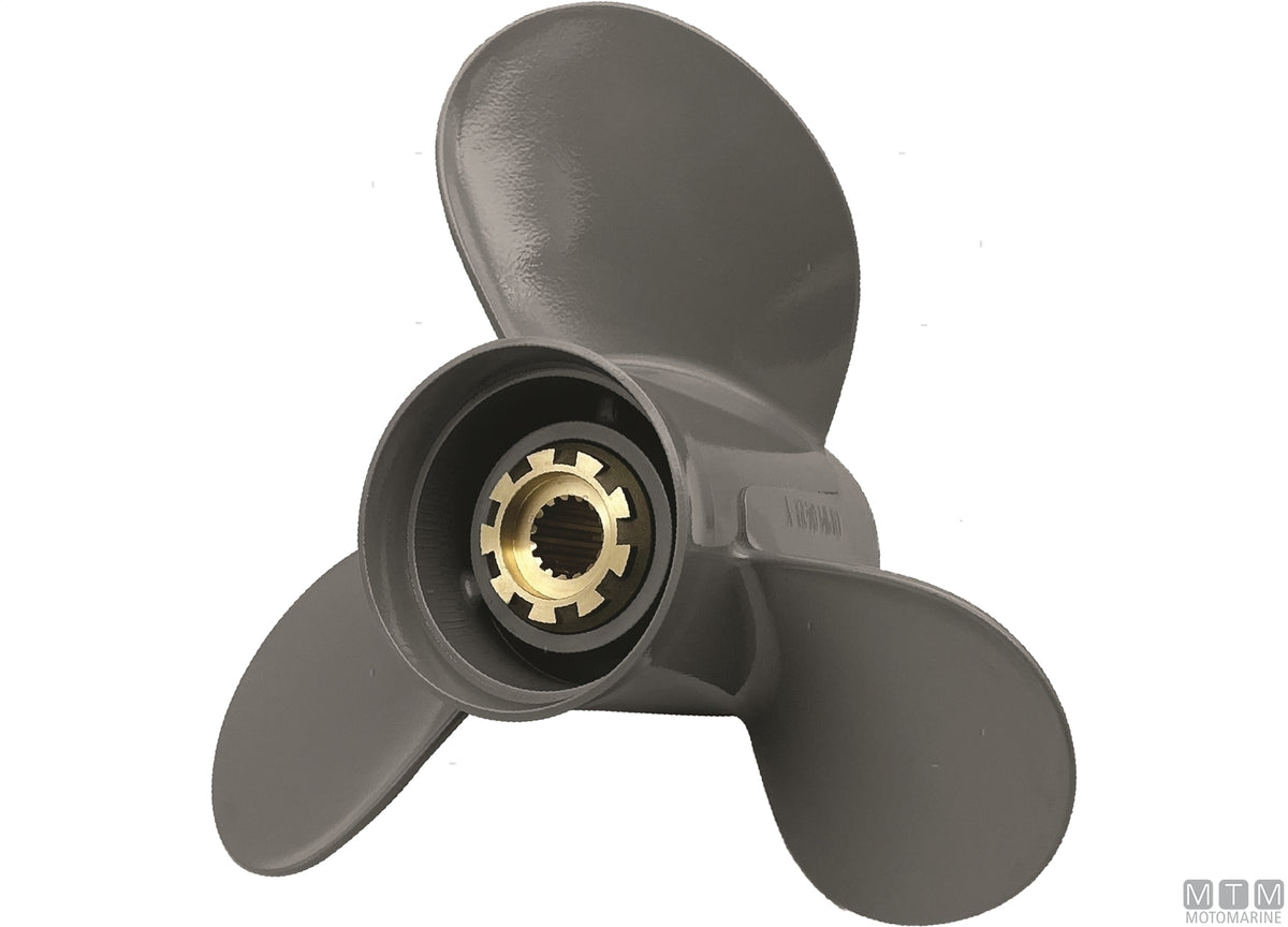 Alice propeller for Honda 3 blades aluminium 13 1/4x17 - original photo Motomarine Srl