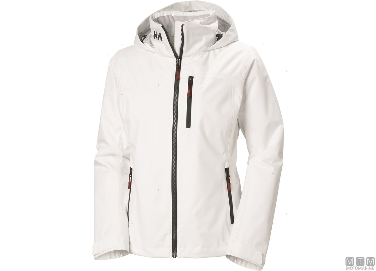 H/H Crew Midlayer 2.0 hooded jacket women's 001 white S - original photo Motomarine Srl