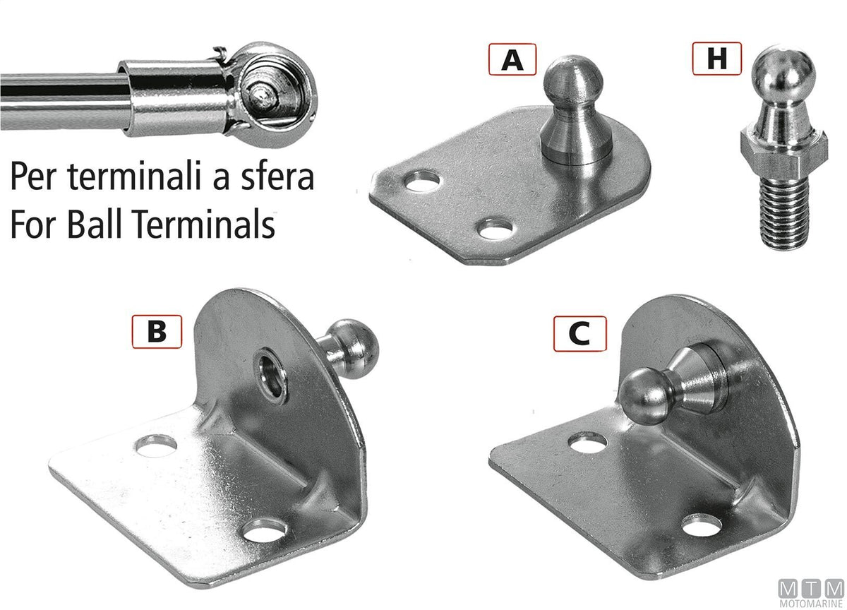 Ball joint bracket type A - original photo Motomarine Srl
