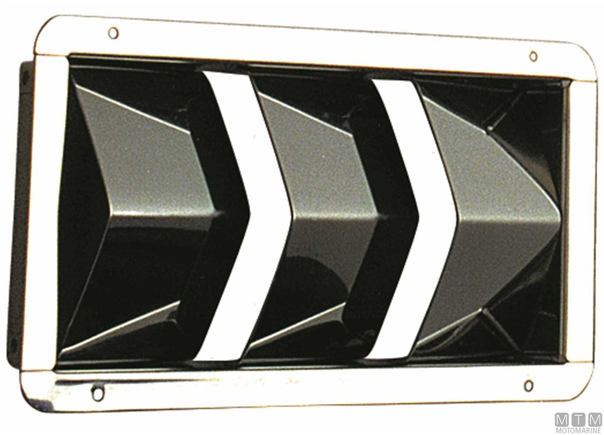 Compact air vent 210x110 mm, stainless steel - original photo Motomarine Srl