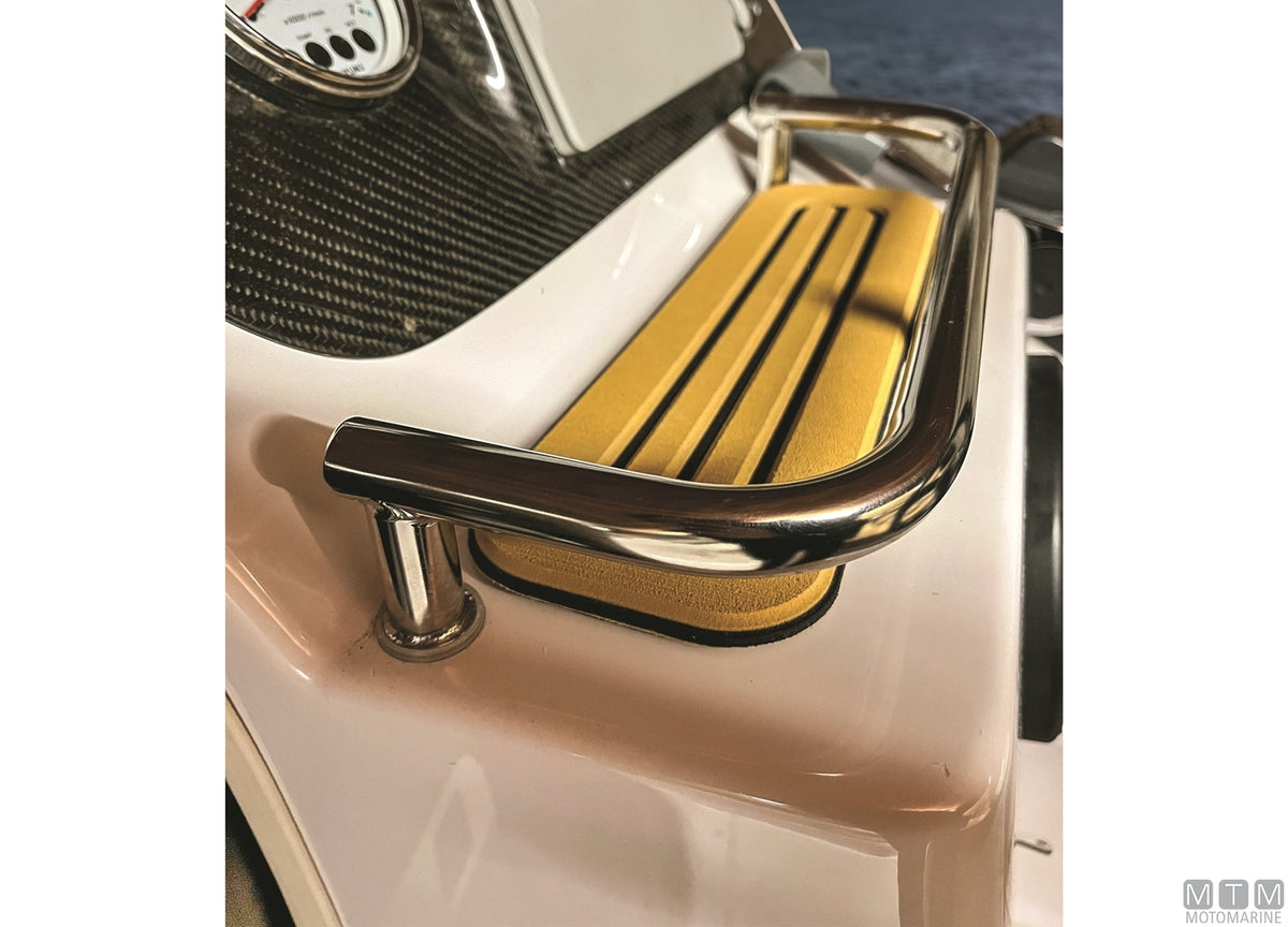Self-adhesive EVA step cover 20x60 cm grey - original photo Motomarine Srl
