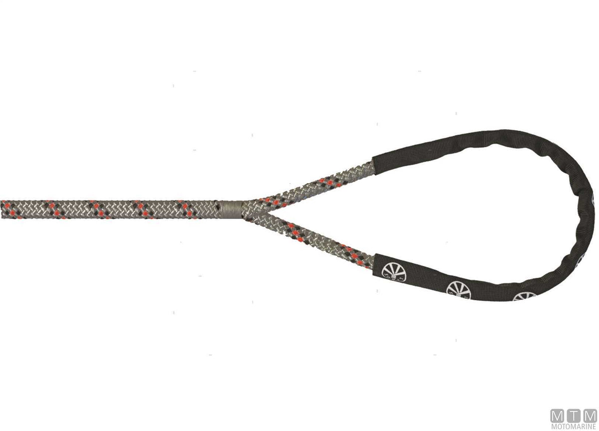 Liros Handy-Elastic black mooring line with 40 cm eye splice Ø10 mm 10 m - original photo Motomarine Srl