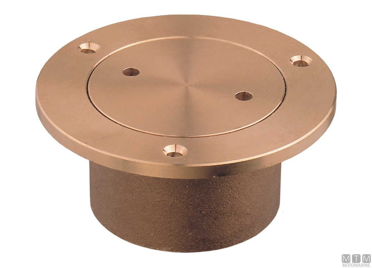 HD deck filler Ø174 mm 3"1/2 thread bronze - original photo Motomarine Srl